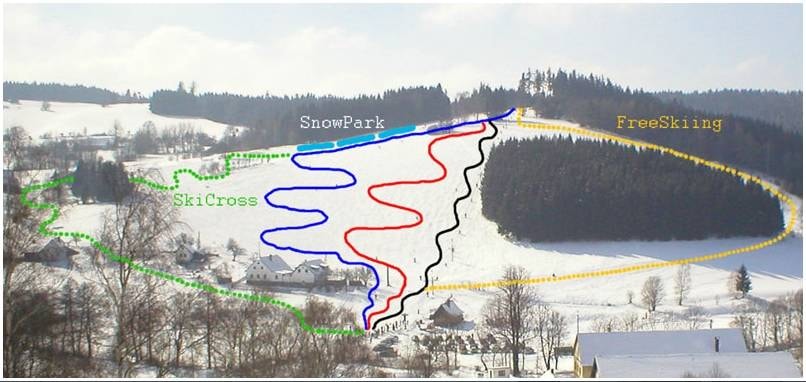 Jimramov trail map