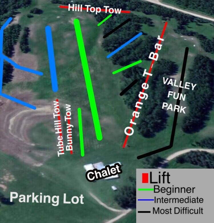 Drayton Valley – Brazeau Ski Hill trail map