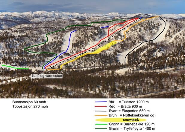 SarvesAlta trail map