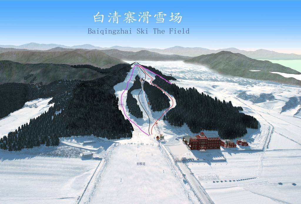 Bai Qing Zhai trail map