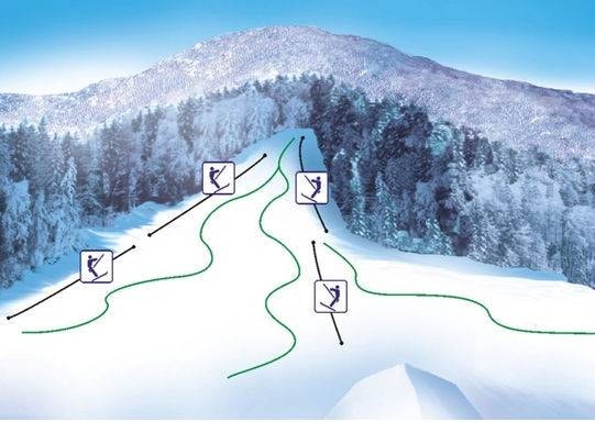 Kandrše Vidrga trail map