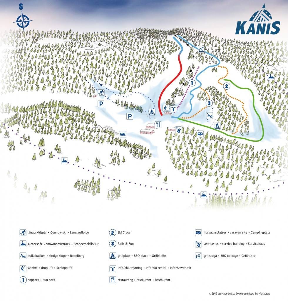 Kanisbacken – Älvsbyn trail map