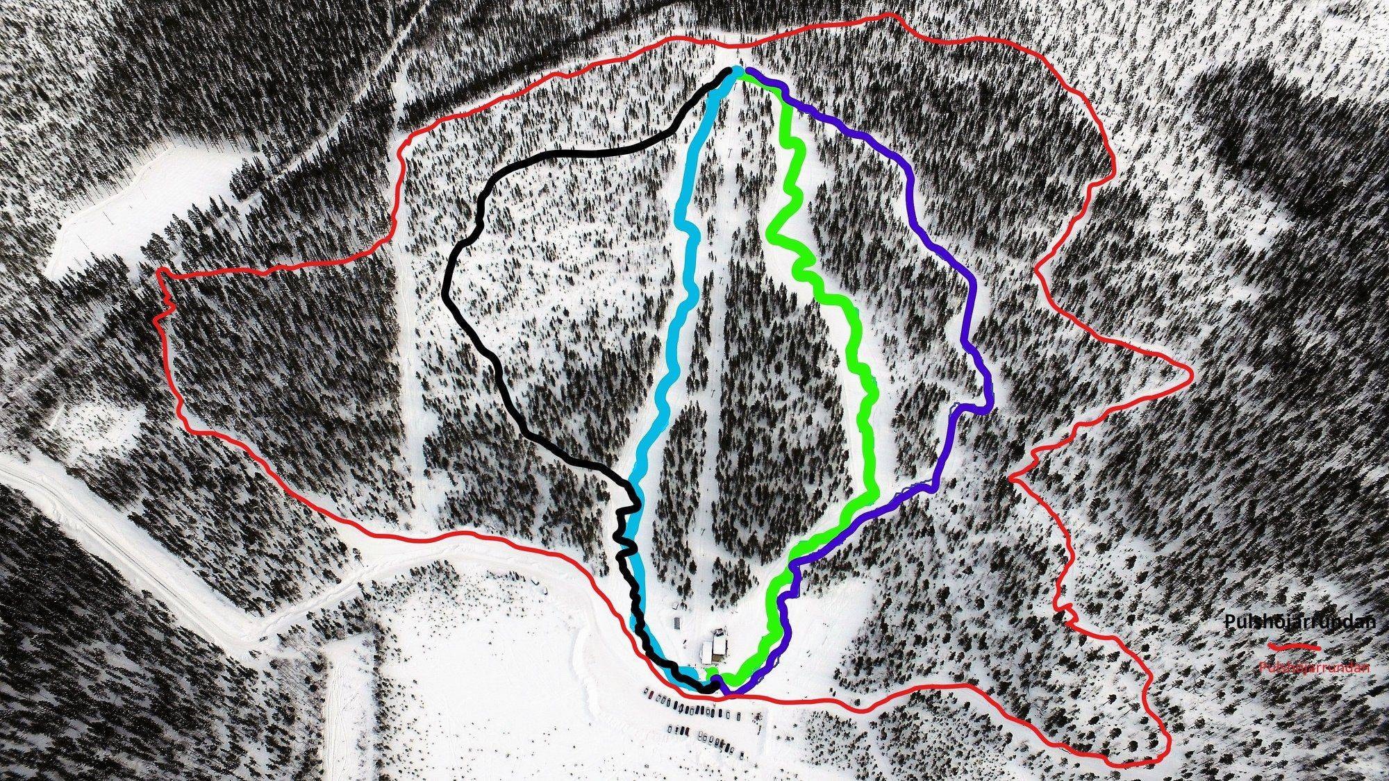 Sattajärvi trail map