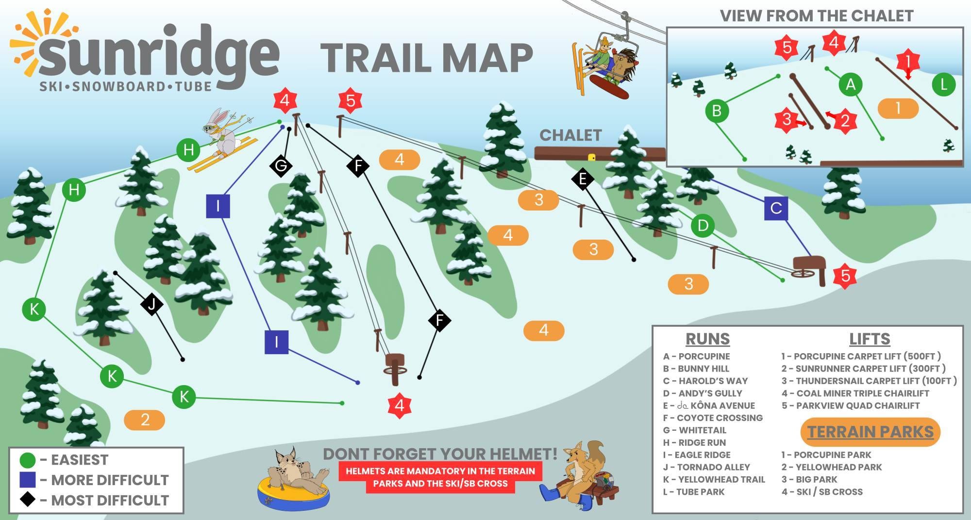Sunridge trail map