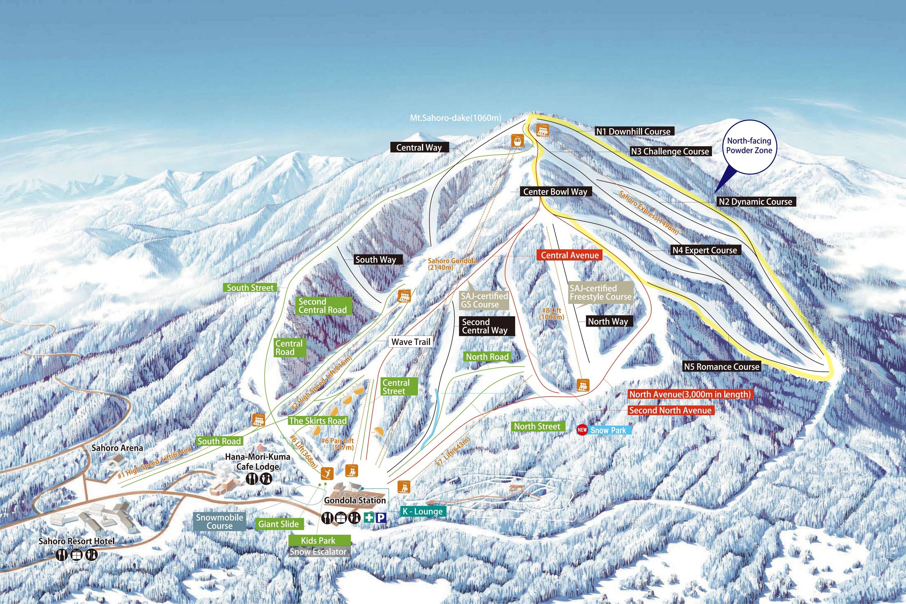 Sahoro trail map