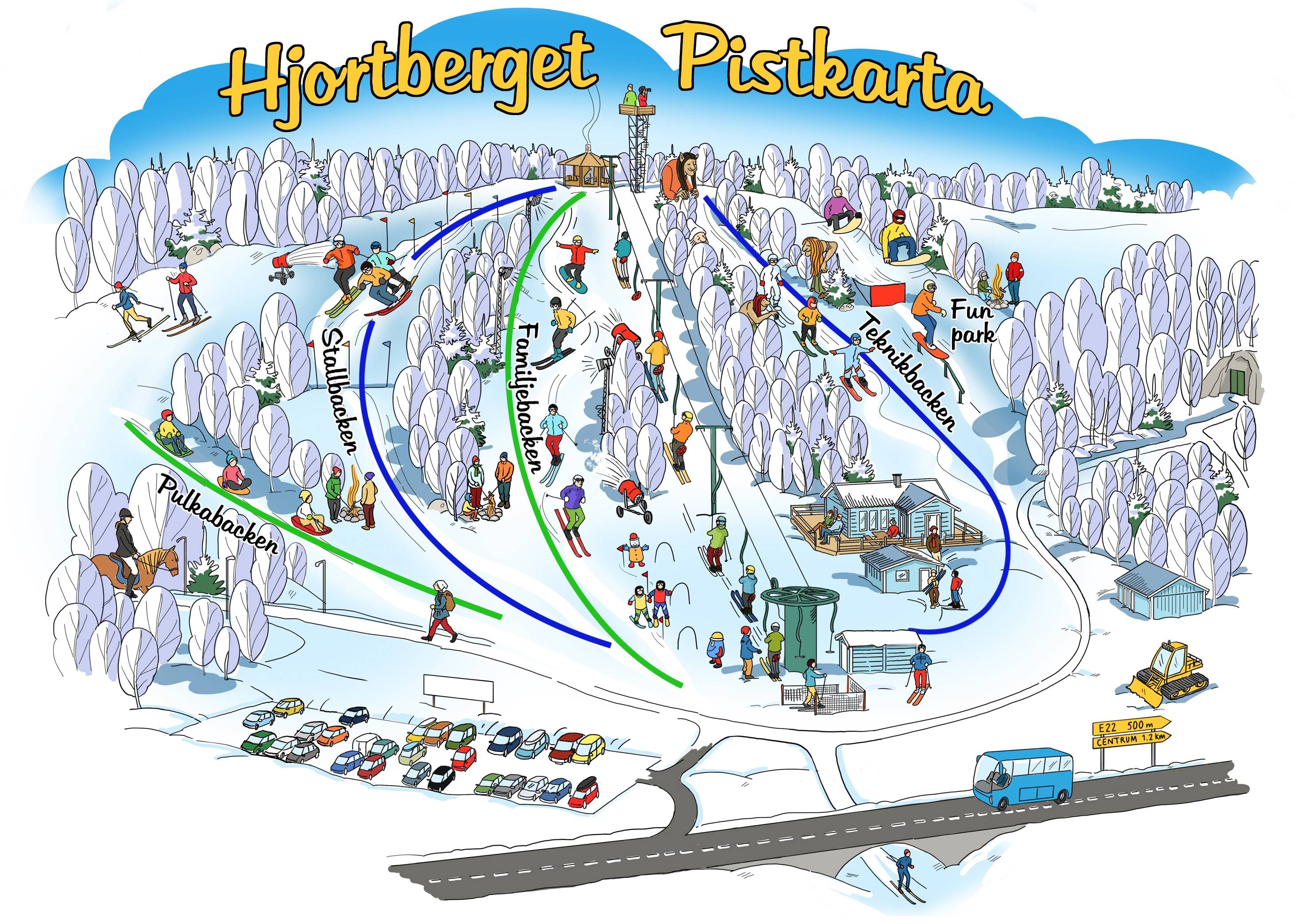 Hjortberget – Oskarshamn trail map