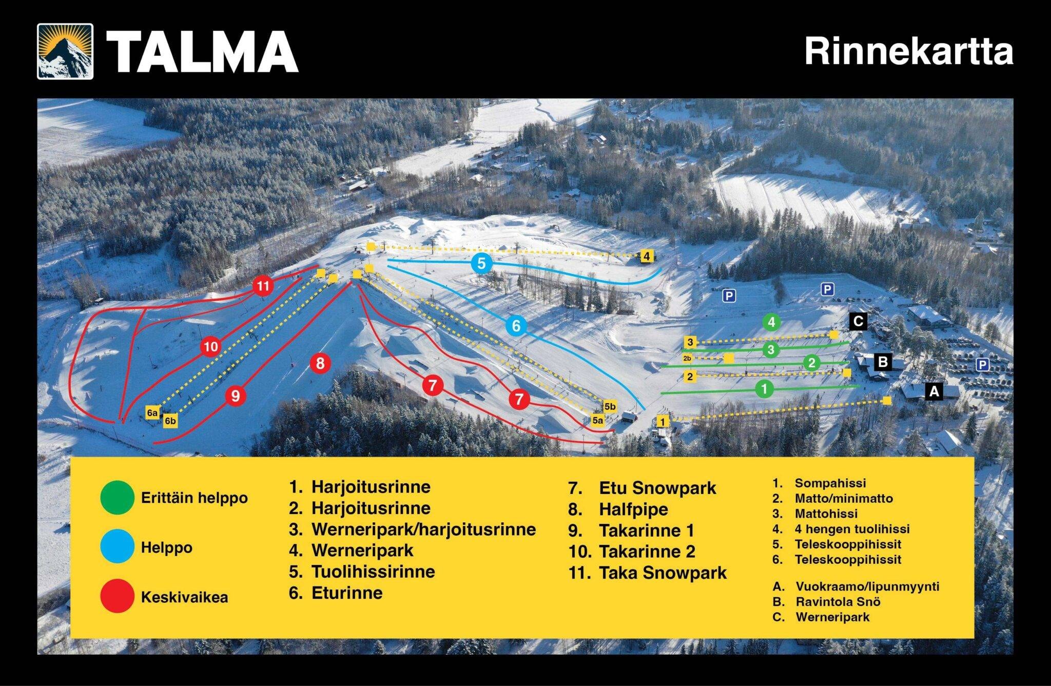 Talma trail map