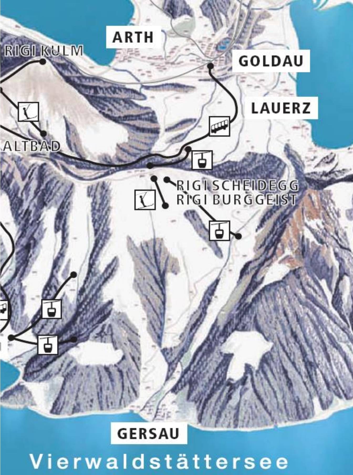 Rigi – Scheidegg/Burggeist trail map