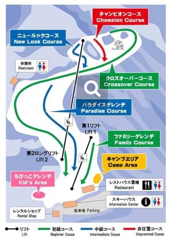 Matsunoyama Onsen trail map