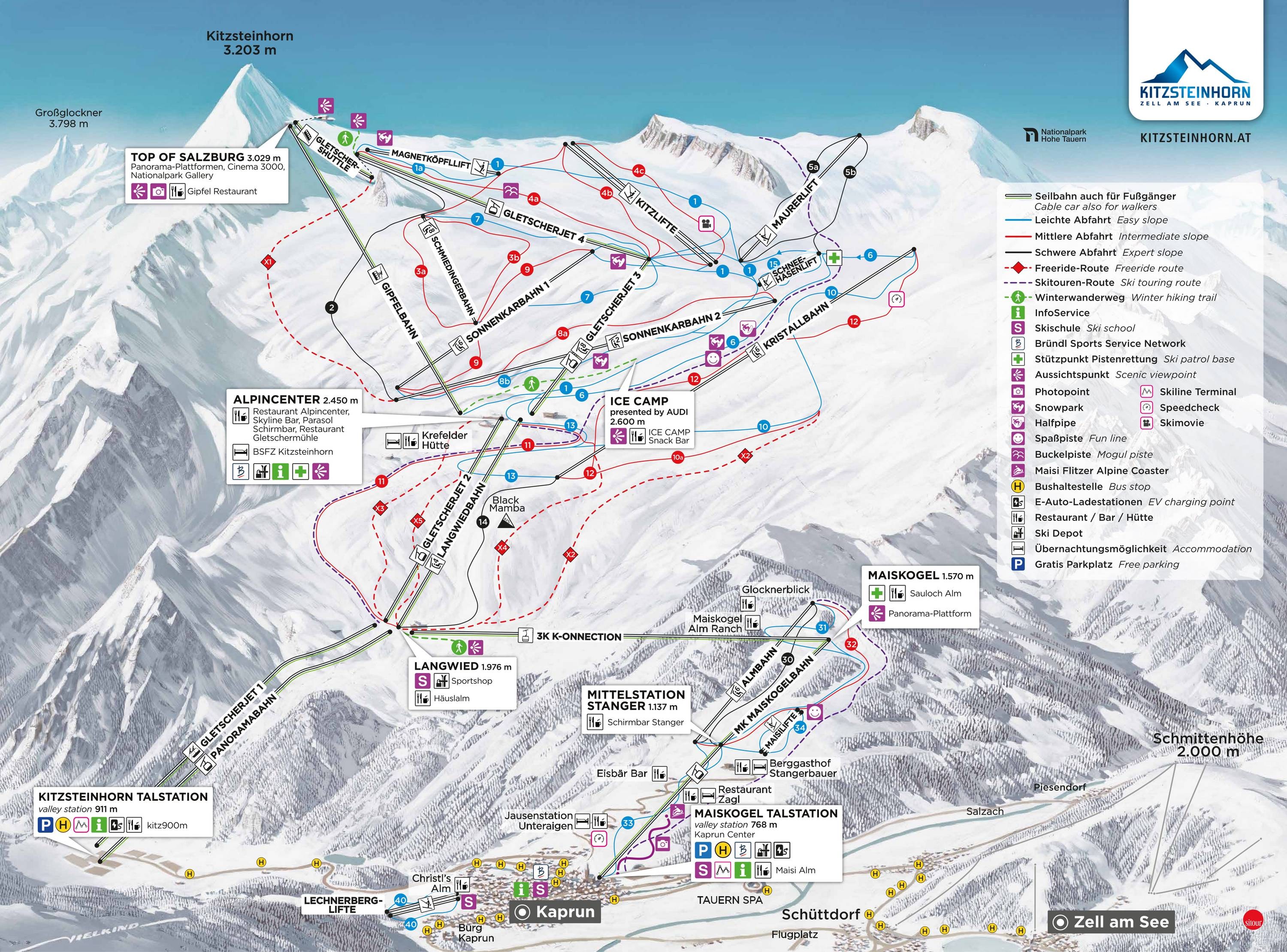 Lechnerberg trail map