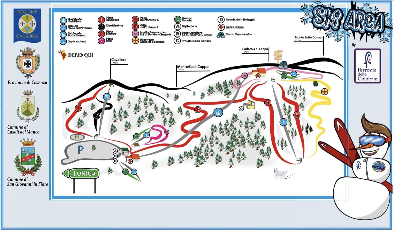 Lorica trail map