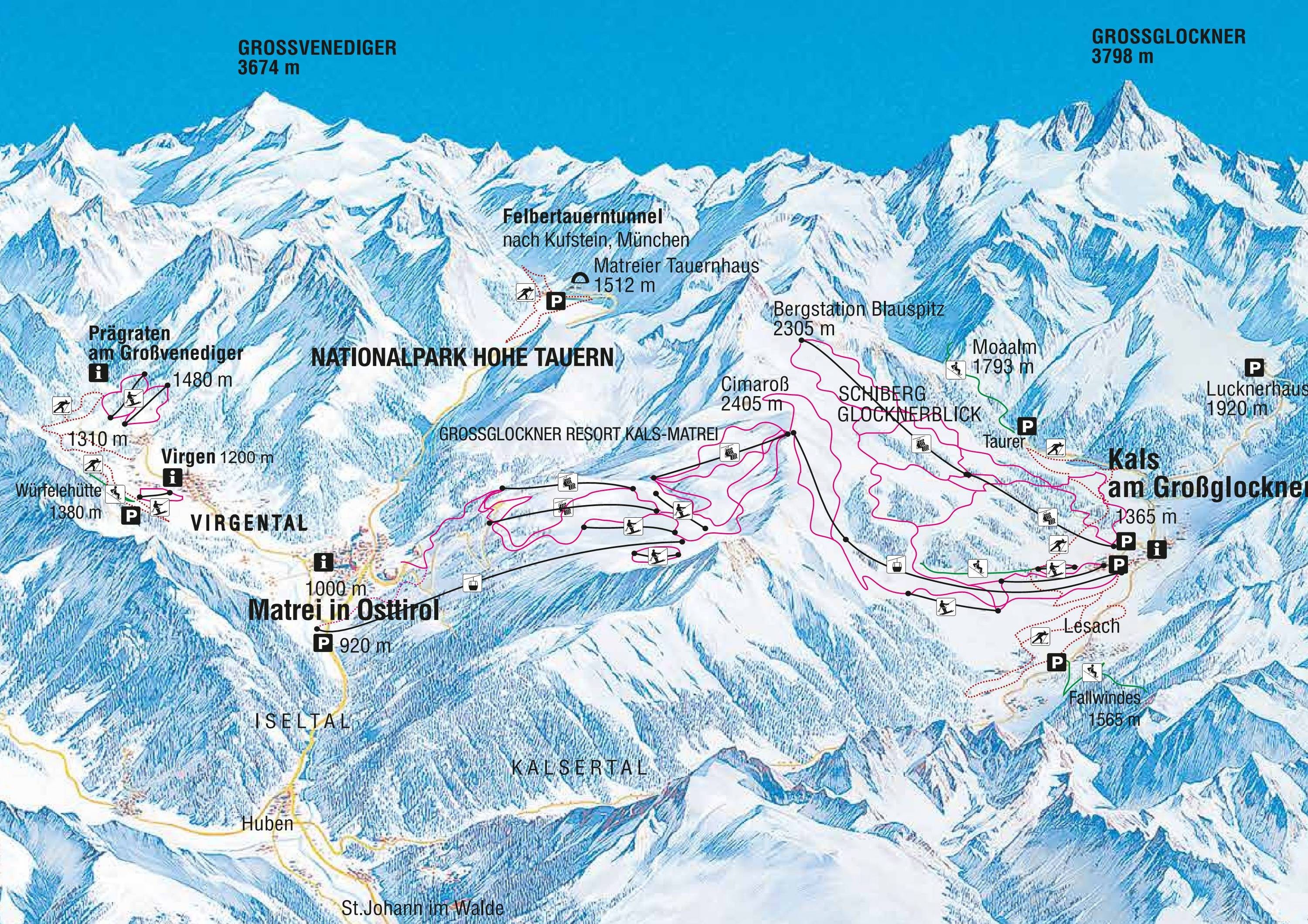Prägraten am Großvenediger trail map
