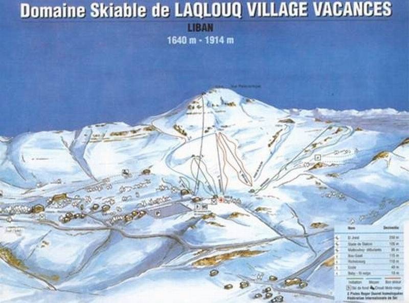 Laqlouq trail map
