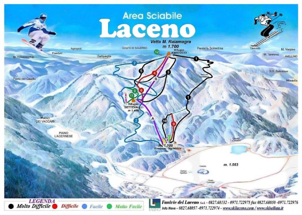 Laceno – Bagnoli Irpino trail map
