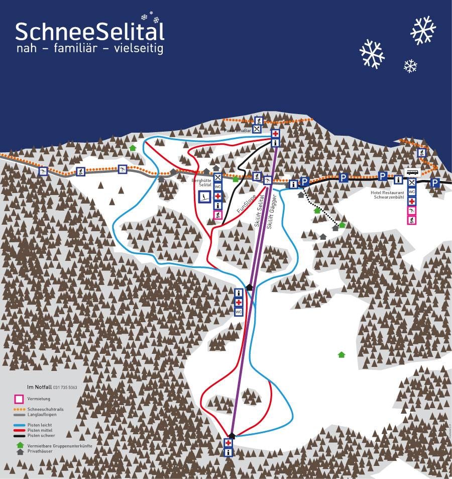 Selital – Schwarzenbühl trail map