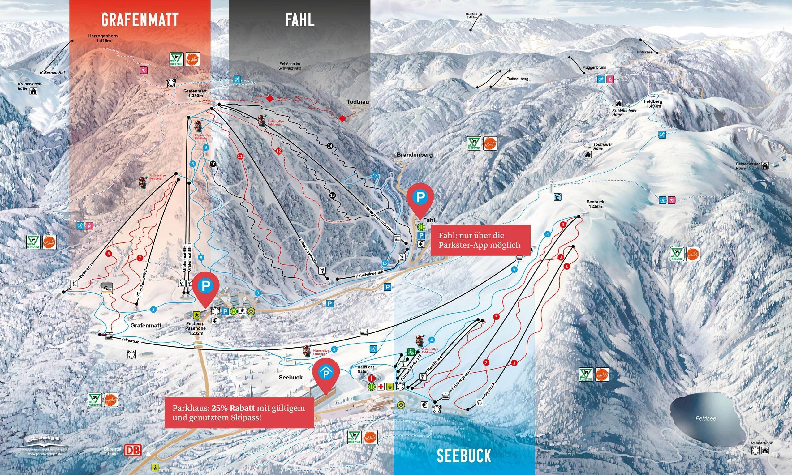 Feldberg – Seebuck/Grafenmatt/Fahl trail map
