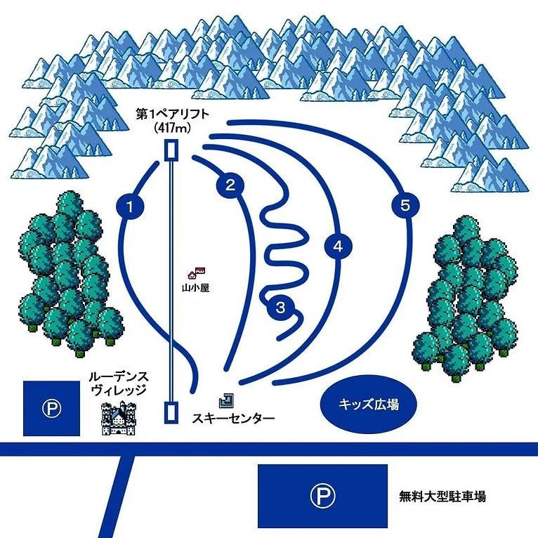 Ludens Yuzawa trail map