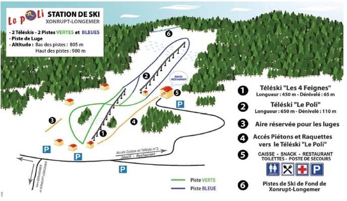 Le Poli – Xonrupt-Longemer trail map