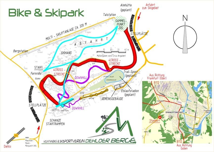 Diehloer Berge – Eisenhüttenstadt trail map