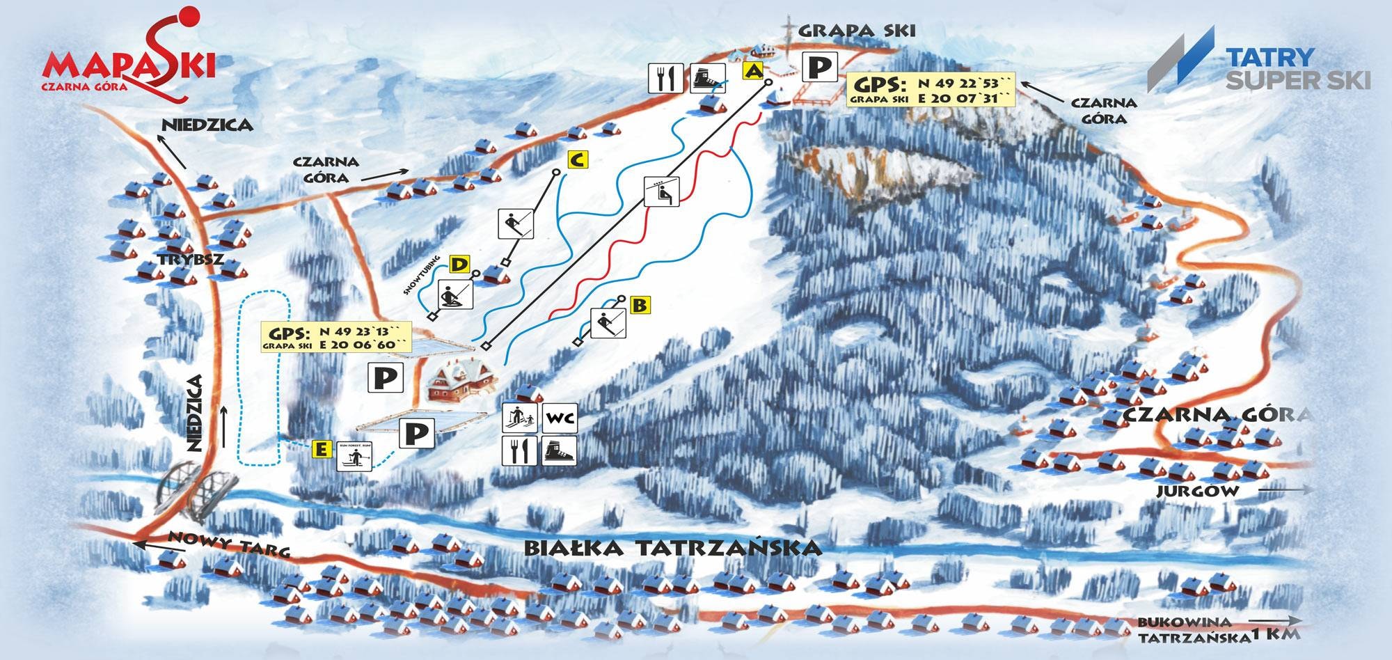 Grapa Litwinka – Czarna Góra trail map