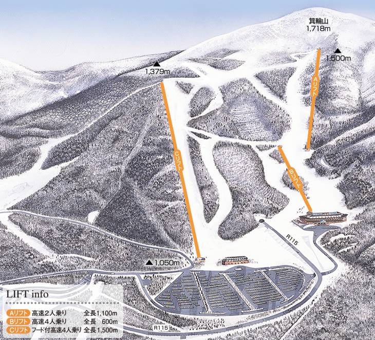 Minowa trail map