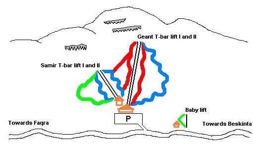 Qanat Bakish trail map