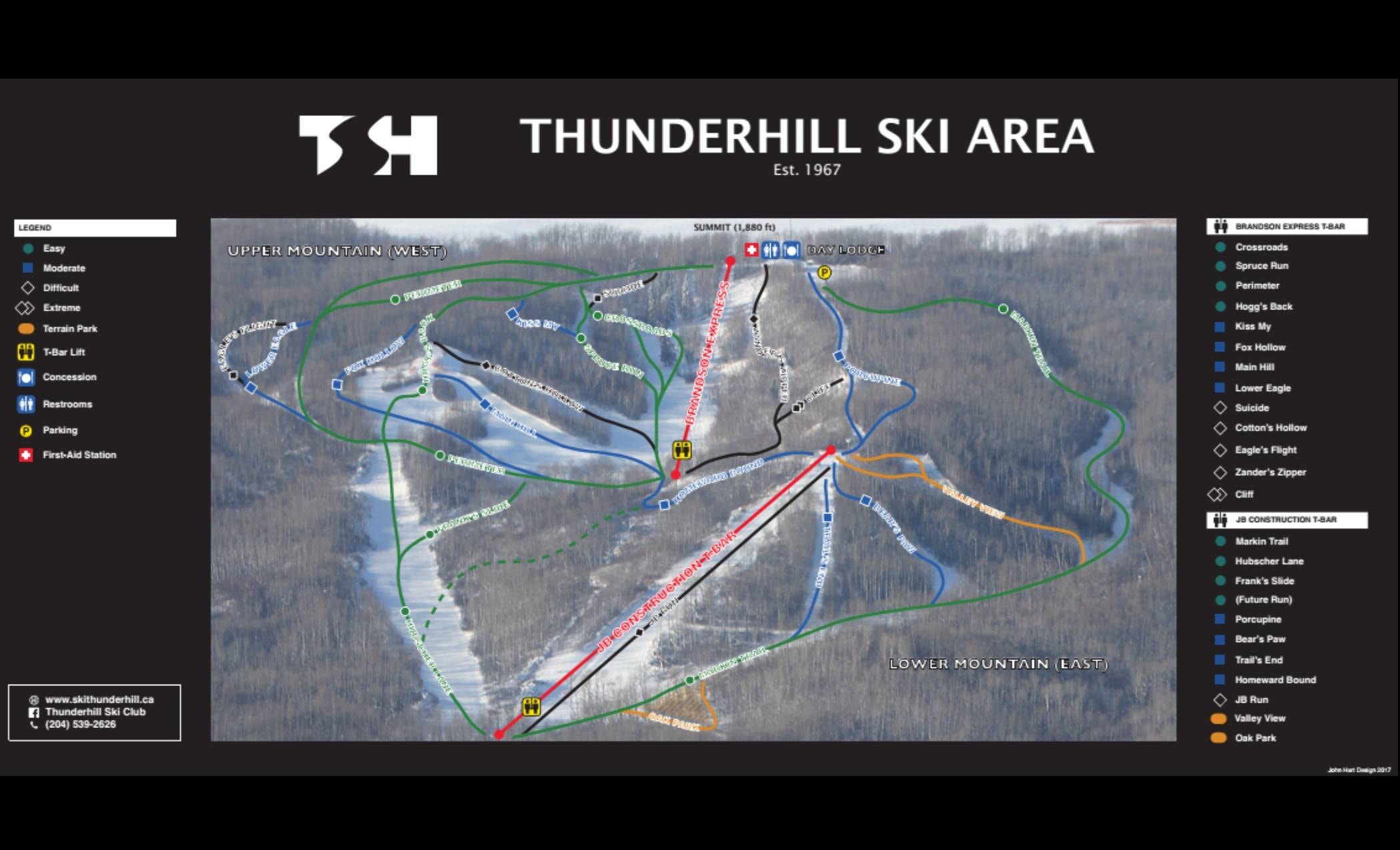 Thunderhill – Benito trail map