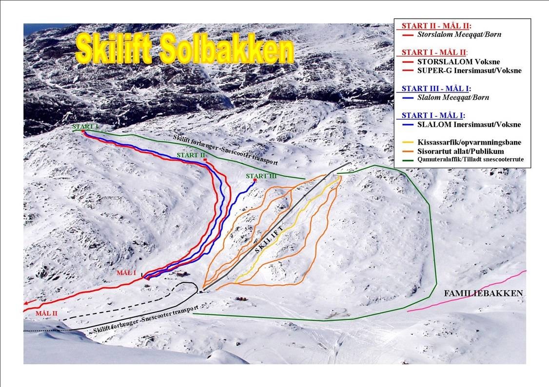 Solbakken – Sisimiut trail map
