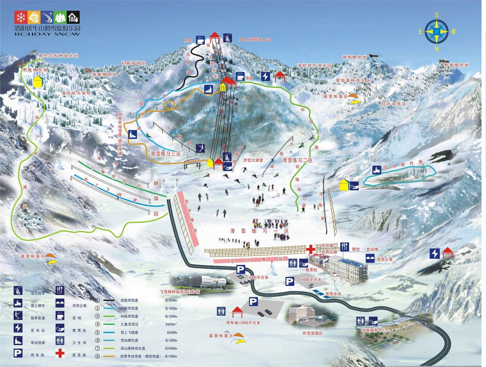 Funiushan – Luanchuan trail map