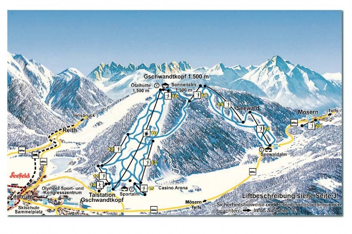 Gschwandtkopf – Seefeld trail map