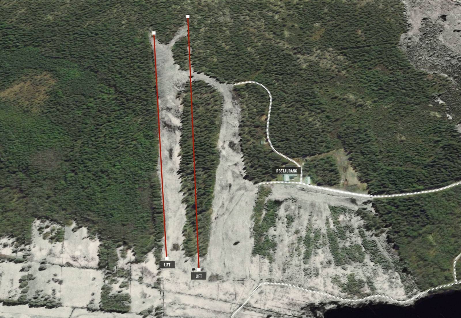 Kassjöbacken trail map