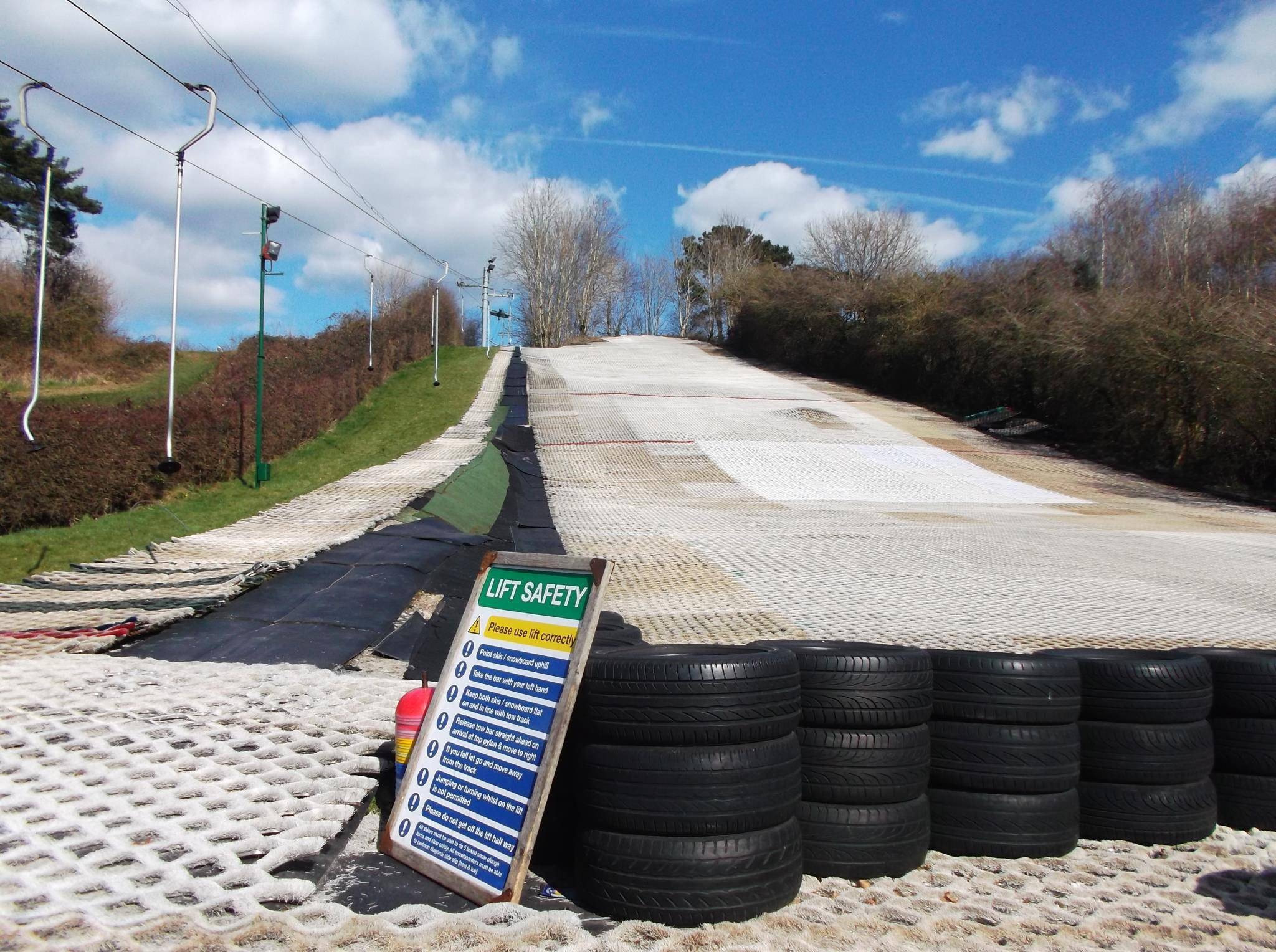 Dry slopes Cardiff Ski and Snowboard Centre trail map