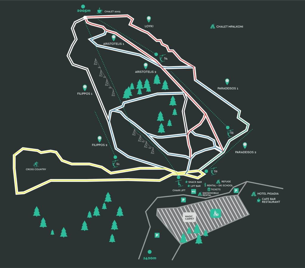 3-5 Pigadia – Naousa trail map