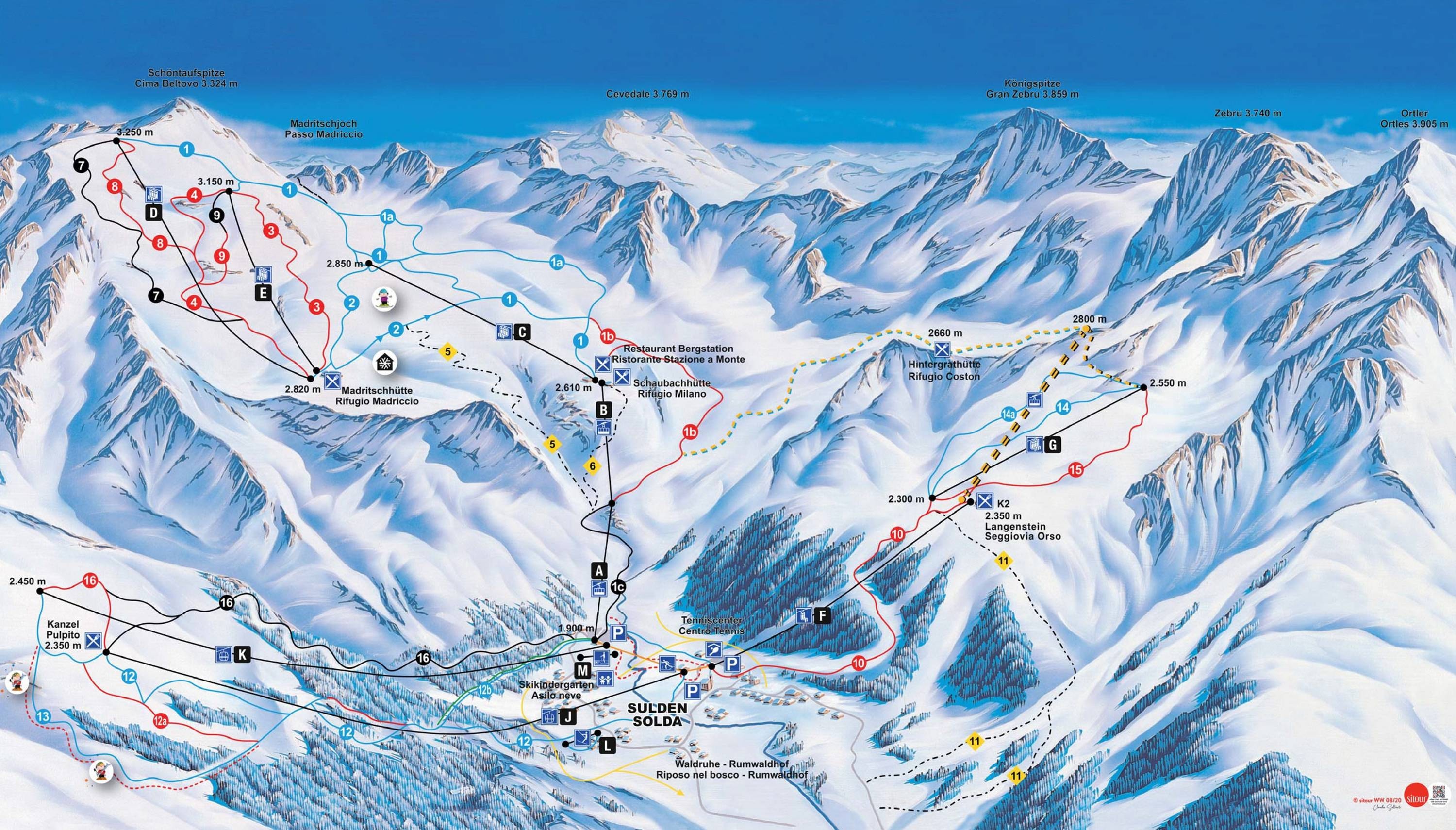 Sulden am Ortler (Solda all'Ortles) trail map