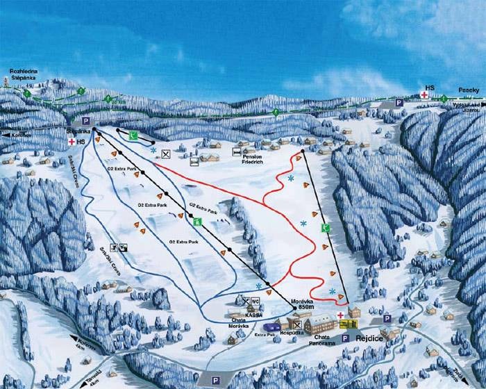 Rejdice trail map