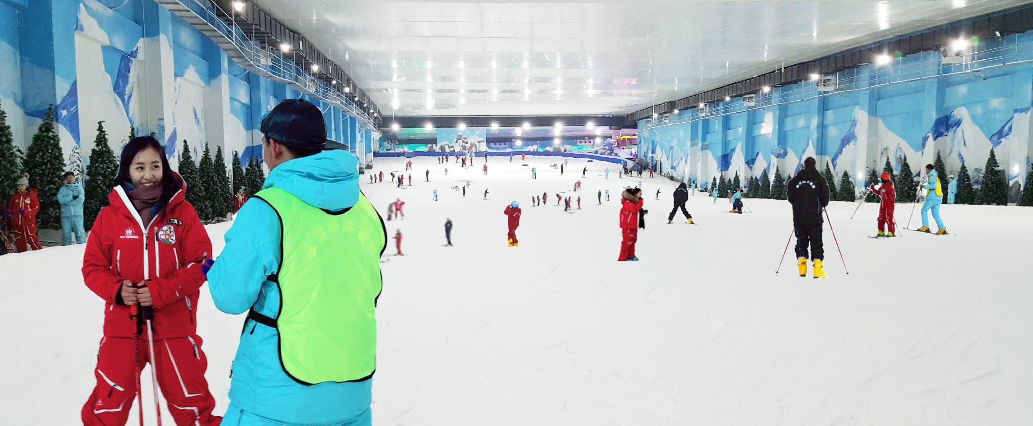 Indoor ski area Stone Forest Snow Park trail map