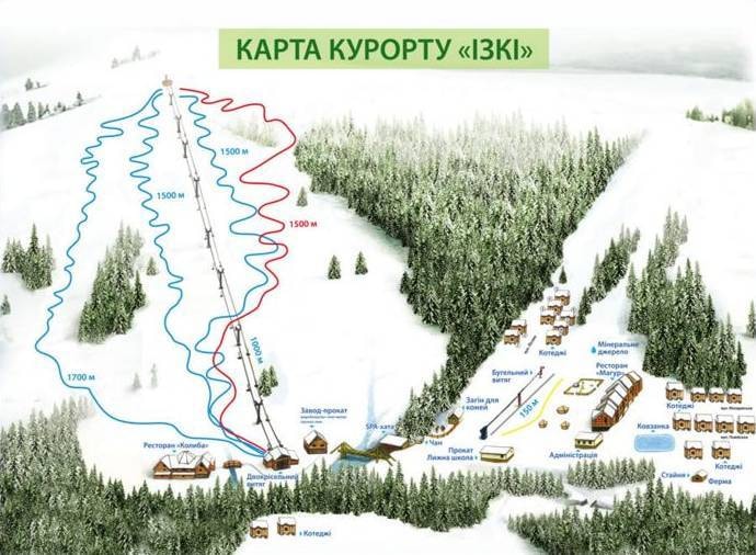 Izky – Magura trail map