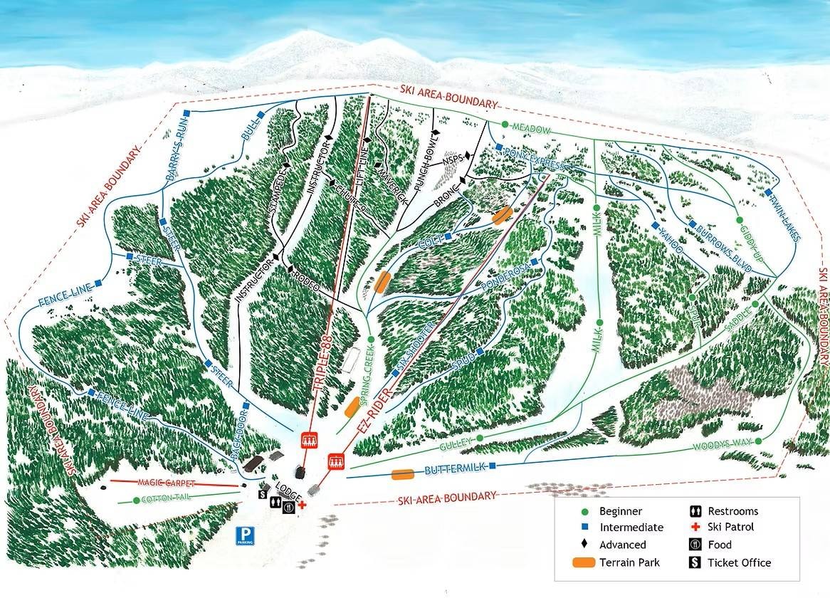Pomerelle trail map