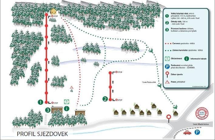 Horní Kouty trail map