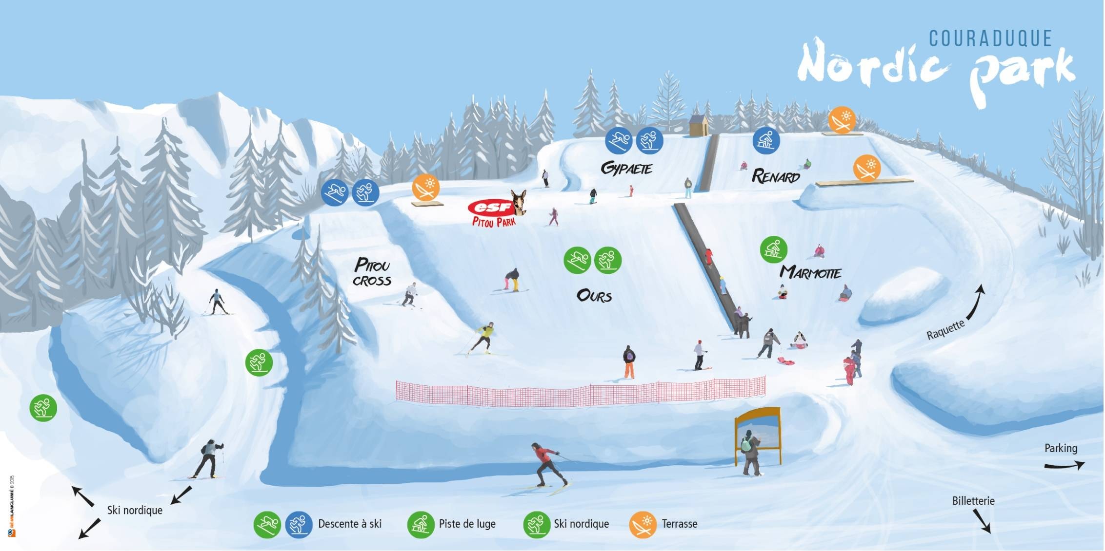 Val d'Azun trail map