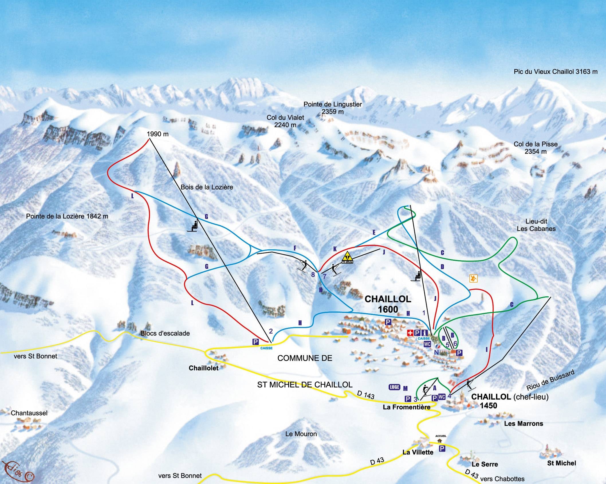 Saint-Michel-de-Chaillol trail map