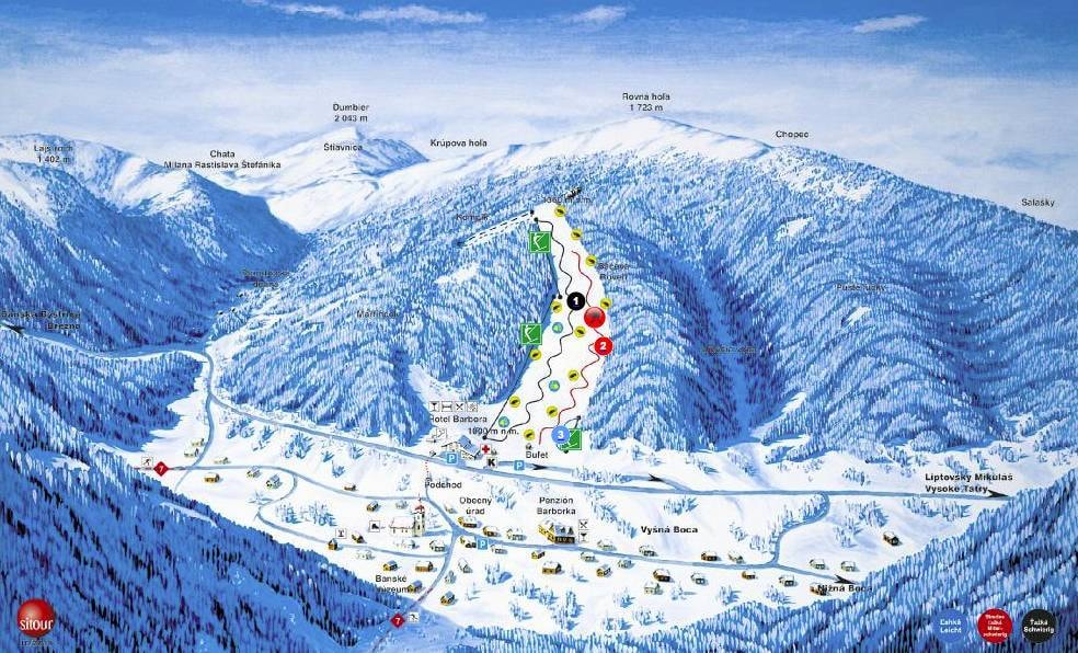 Bačova Roveň – Vyšná Boca trail map