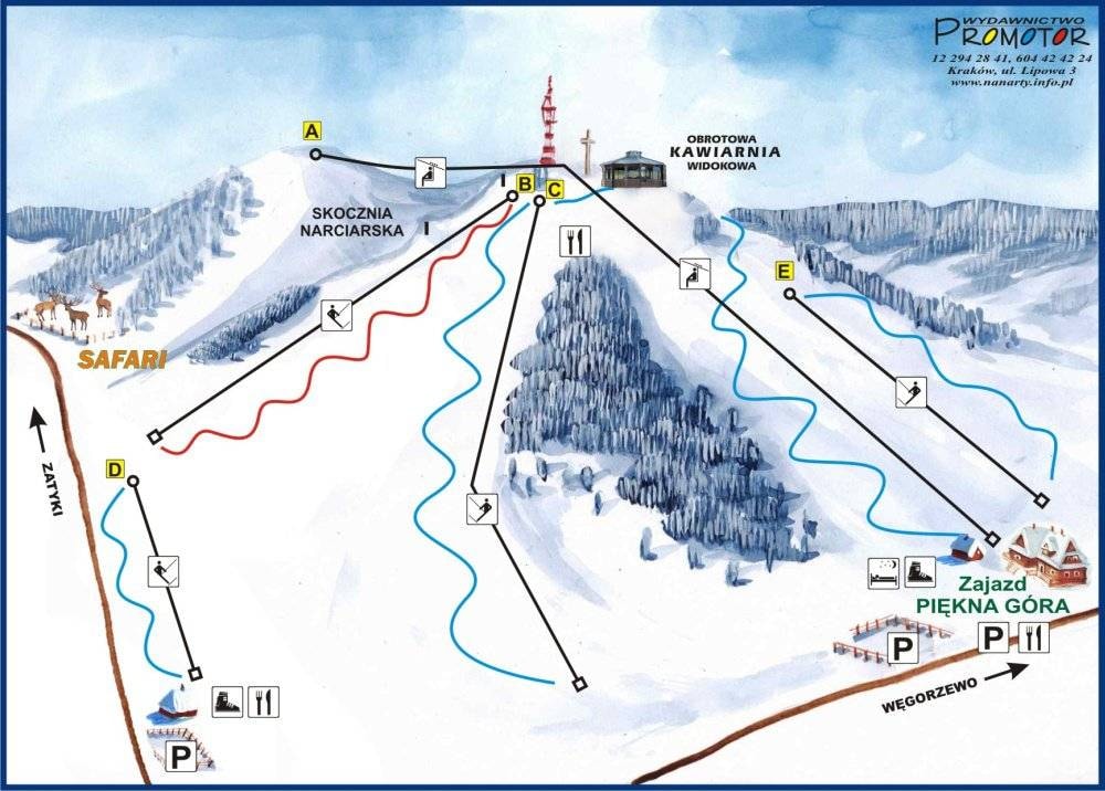 Piękna Góra – Goldap trail map