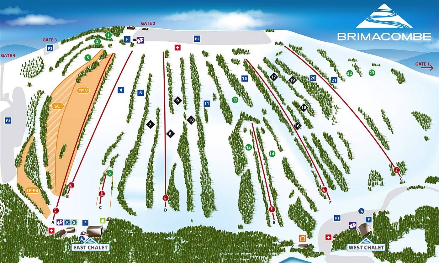 Brimacombe (Oshawa Ski Club) trail map