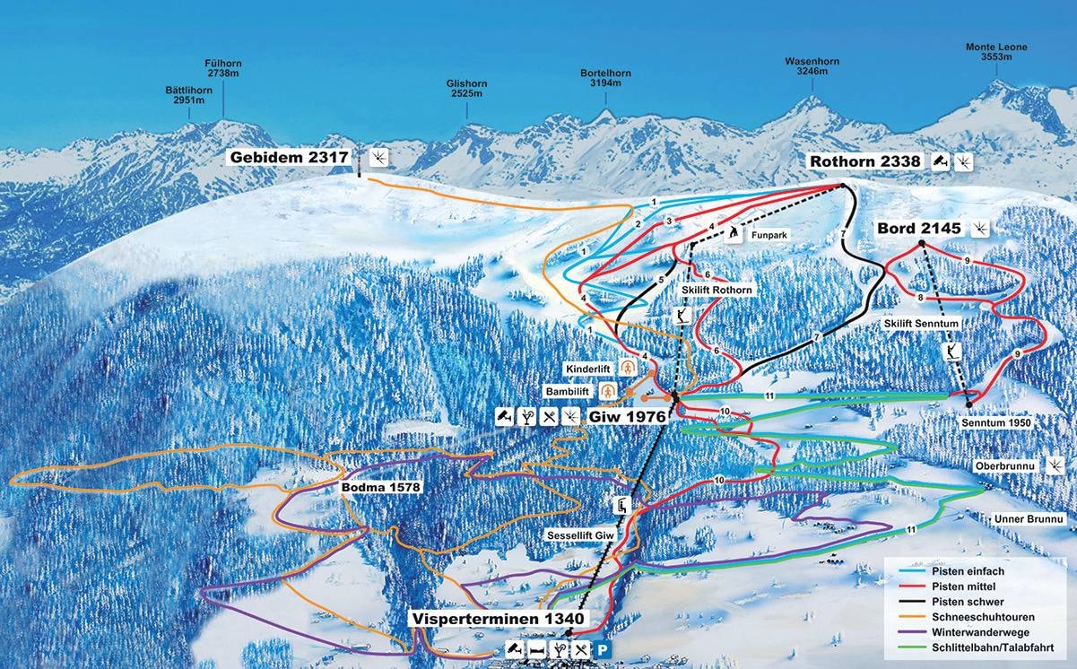 Giw – Visperterminen trail map