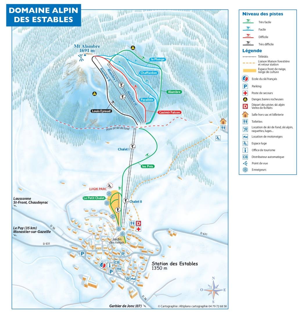 Mézenc – Les Estables trail map