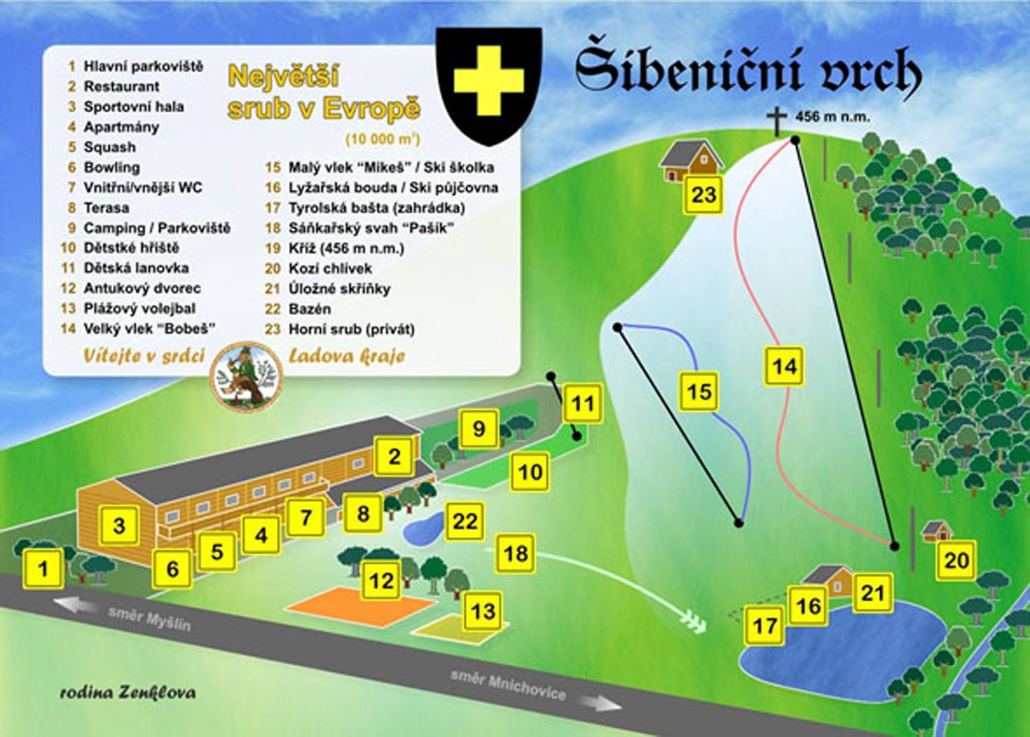 Šibeniční vrch – Mnichovice trail map