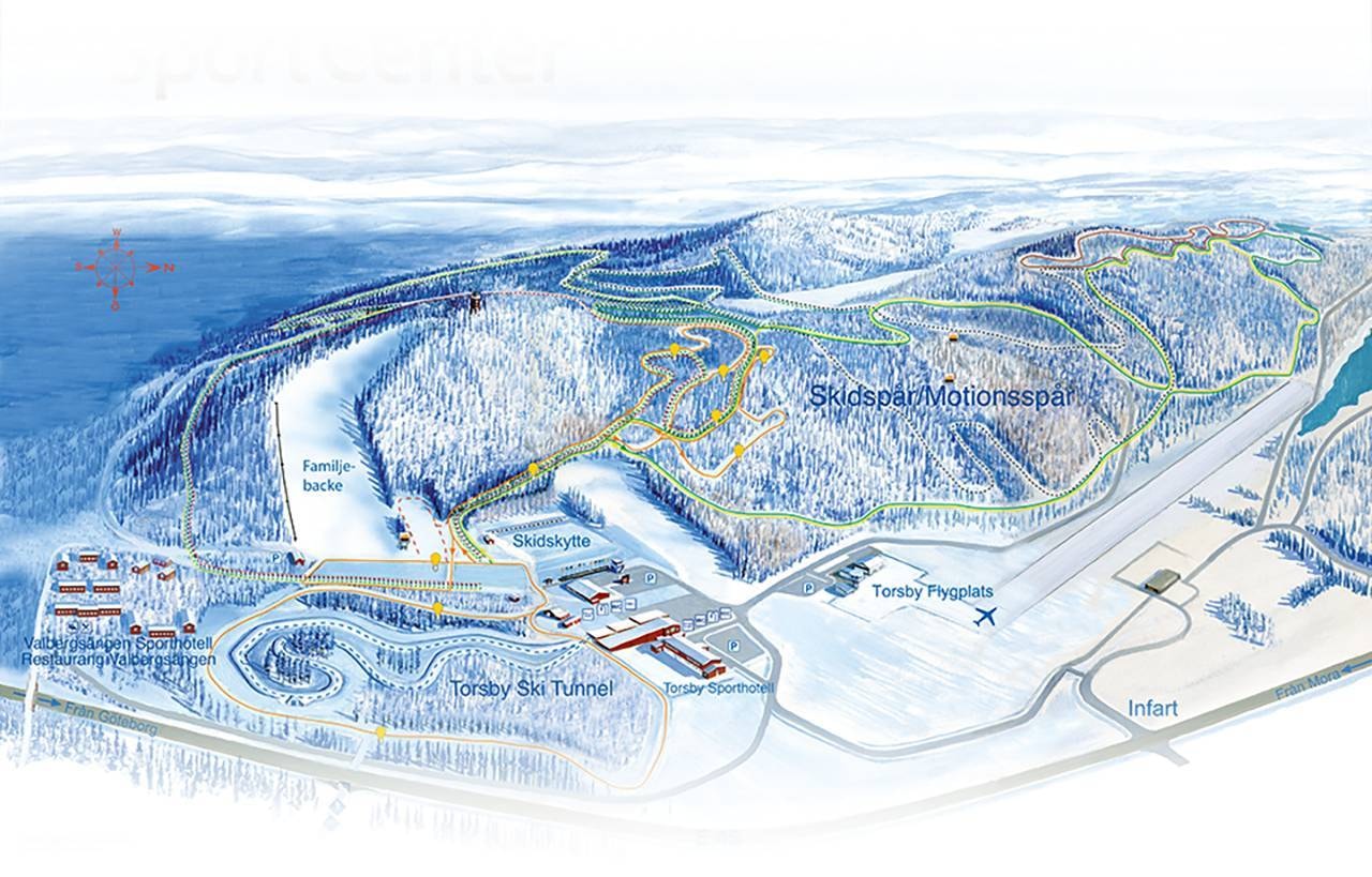 Valbergsbacken – Torsby trail map