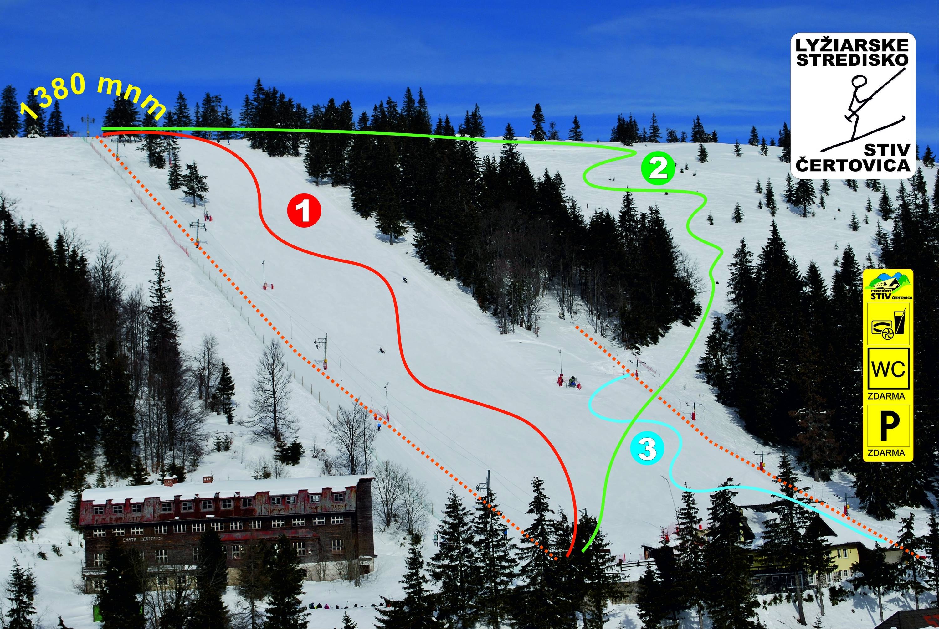 STIV Čertovica trail map