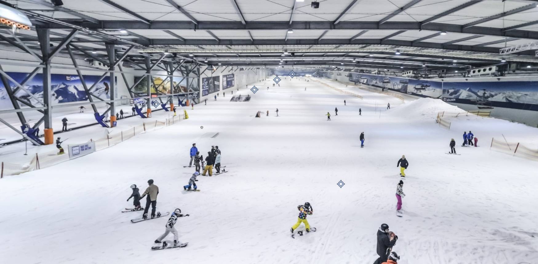 Indoor ski area SnowWorld Bispingen trail map